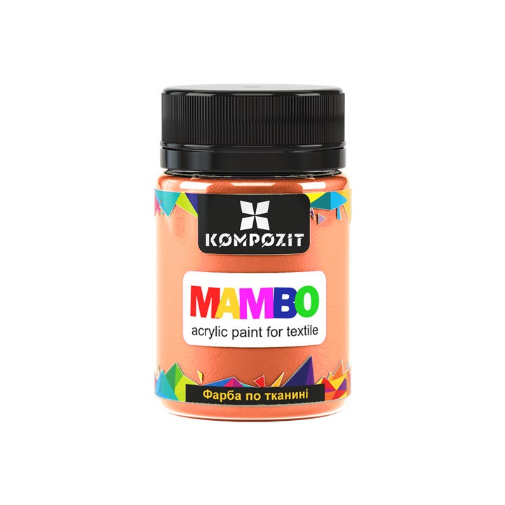 MAMBO Пастелна акрилна боя за текстил и кожа 50ml – 106 праскови