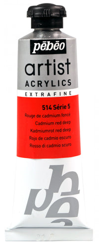 Акрилна боя Pebeo Artist 37 ml – Тъмнокадмиево червено