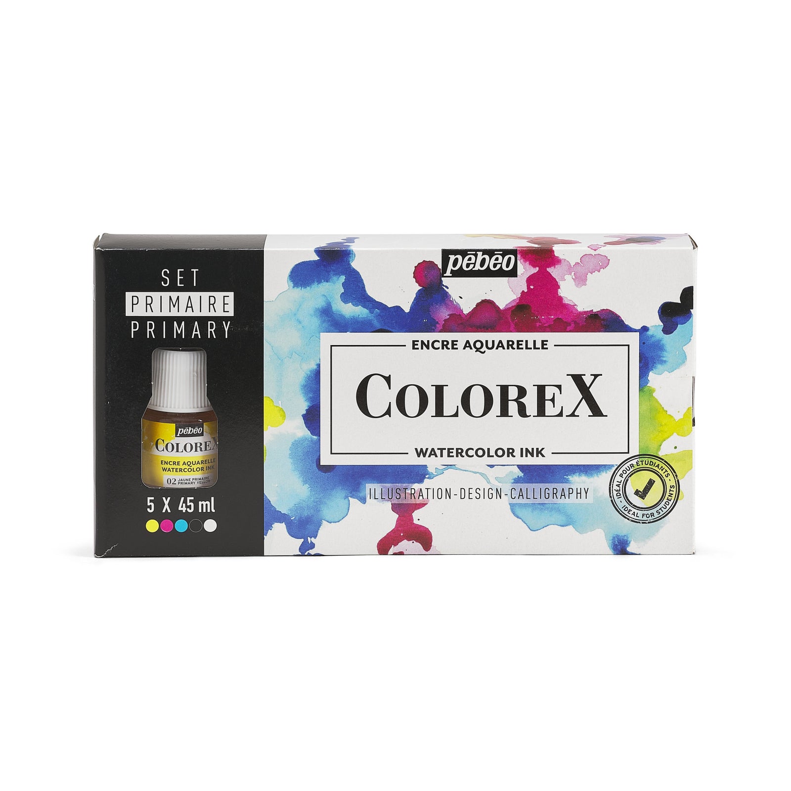 Pebeo Colorex комплект акварелни тушове 5 x 45 ml