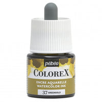 Pebeo Colorex течен акварел 45 ml – Зелено злато