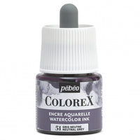 Pebeo Colorex течен акварел 45 ml – Неутрално сиво