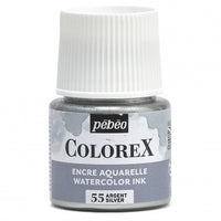 Pebeo Colorex течен акварел 45 ml – Сребро