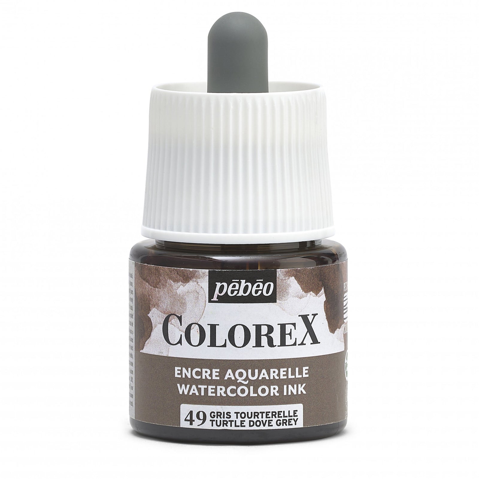 Pebeo Colorex течен акварел 45 ml – Гълъбово сиво