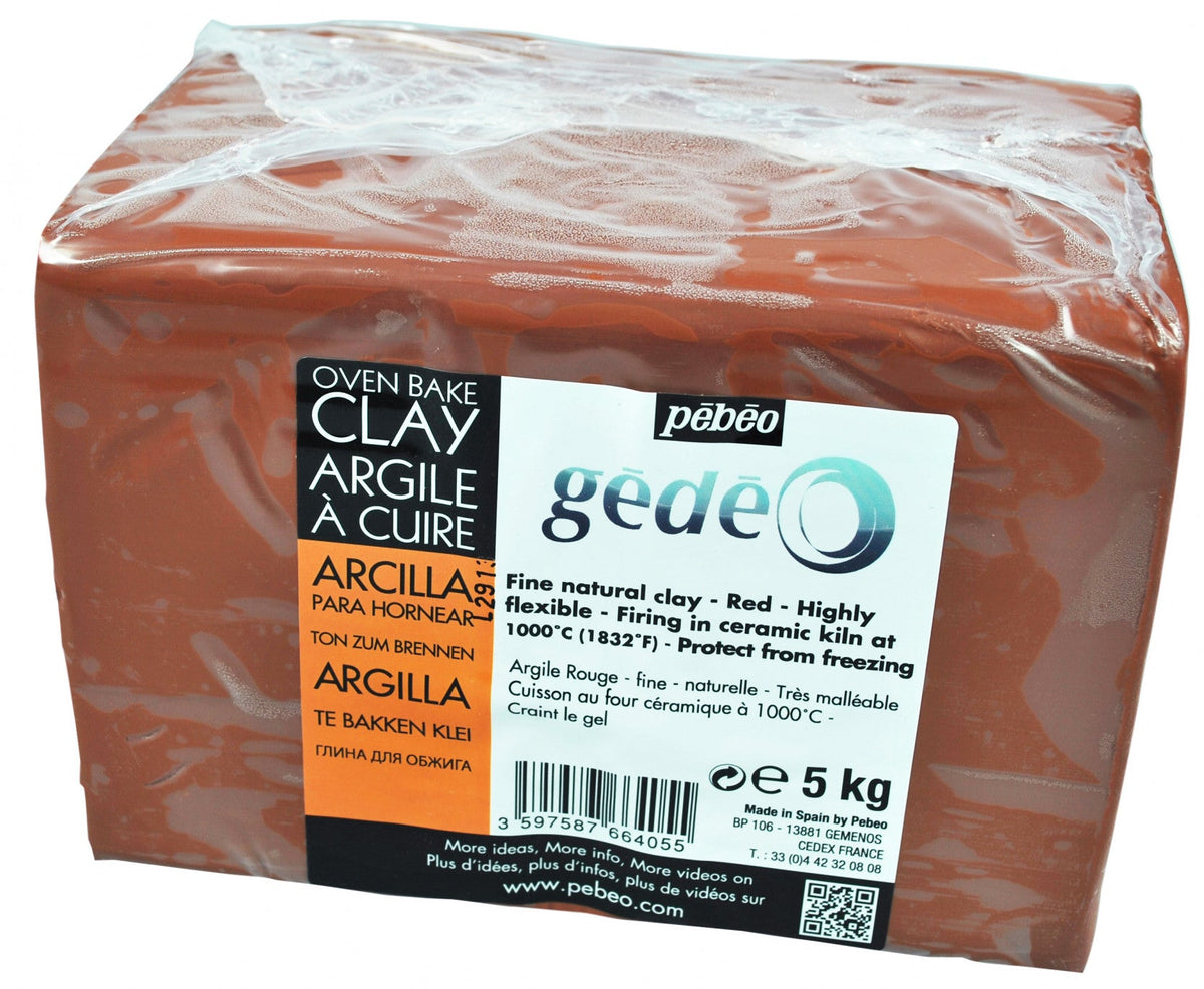 Pebeo Gédéo грънчарска глина 5 kg червена – 5 kg červená