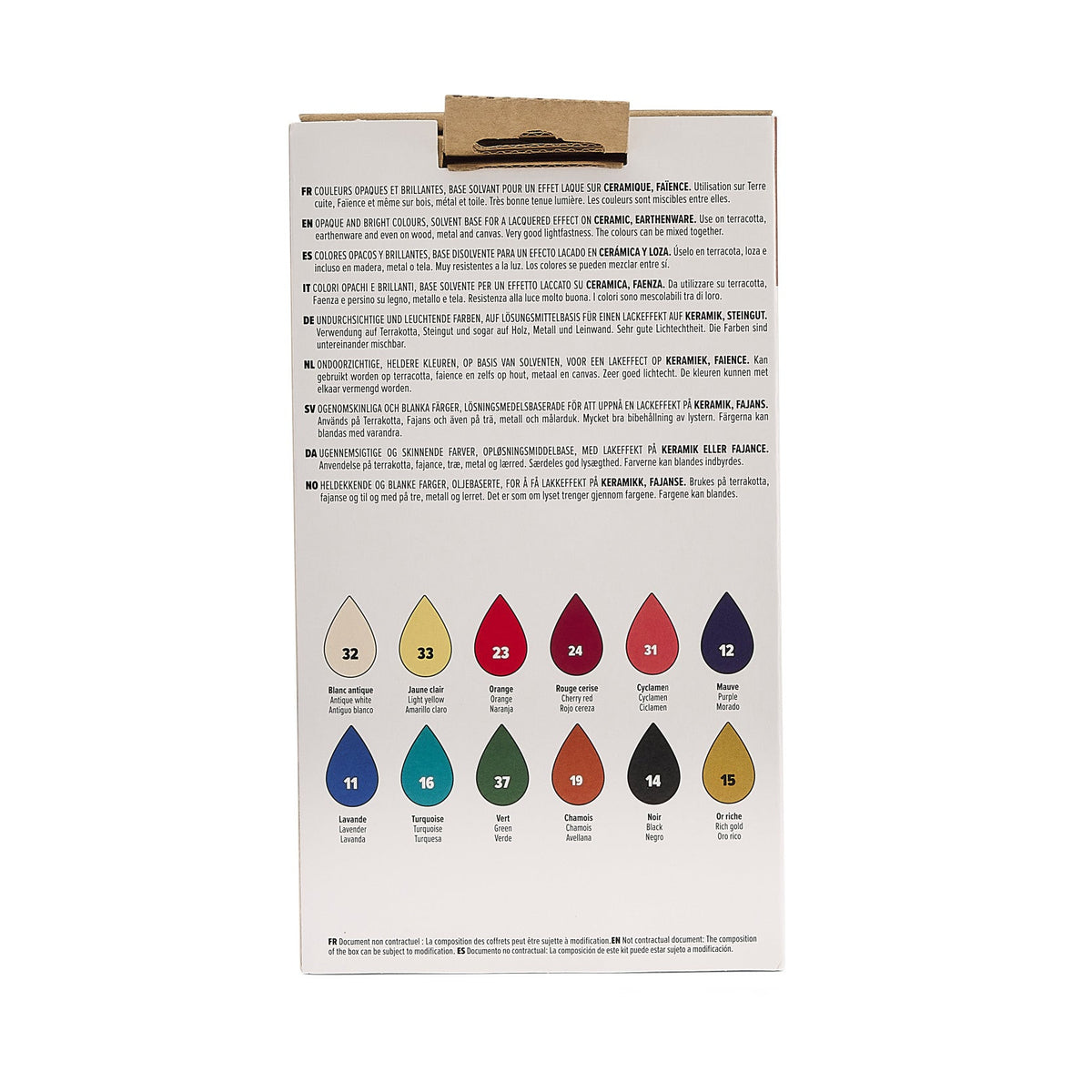 Pebeo комплект бои за керамика Ceramic 12 x 20 ml
