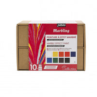 Pebeo Marbling комплект бои за мрамориране 10 x 45 ml