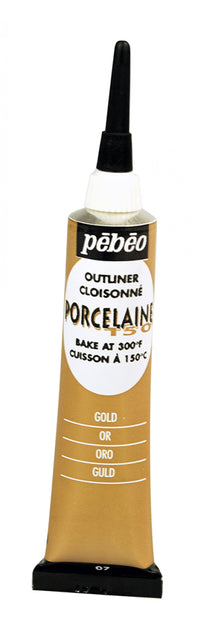 Pebeo Porcelaine 150 релефен контур за порцелан 20 ml – Злато