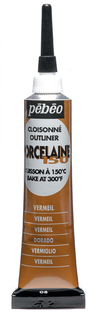 Pebeo Porcelaine 150 релефен контур за порцелан 20 ml – Вермей злато