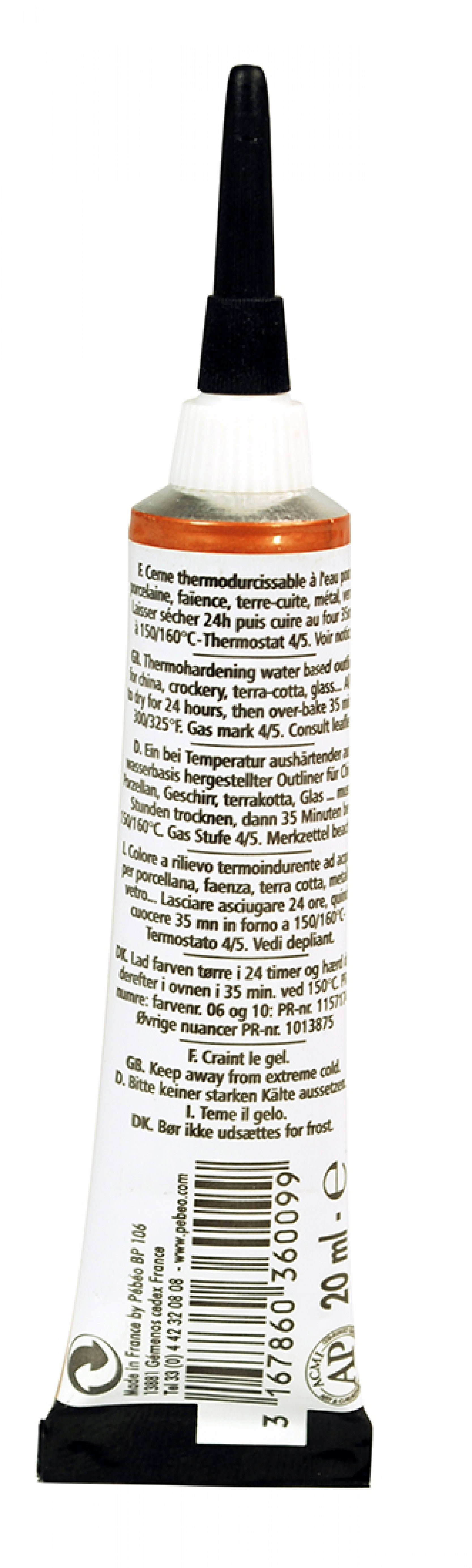 Pebeo Porcelaine 150 релефен контур за порцелан 20 ml
