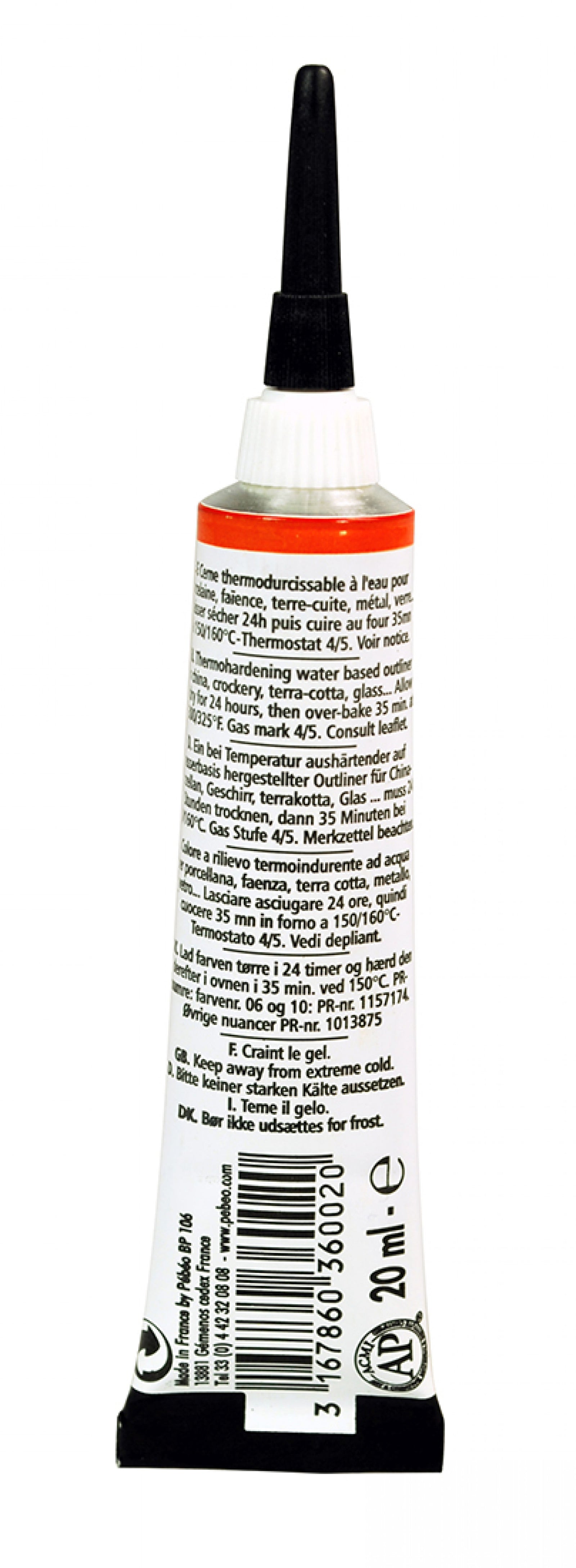 Pebeo Porcelaine 150 релефен контур за порцелан 20 ml