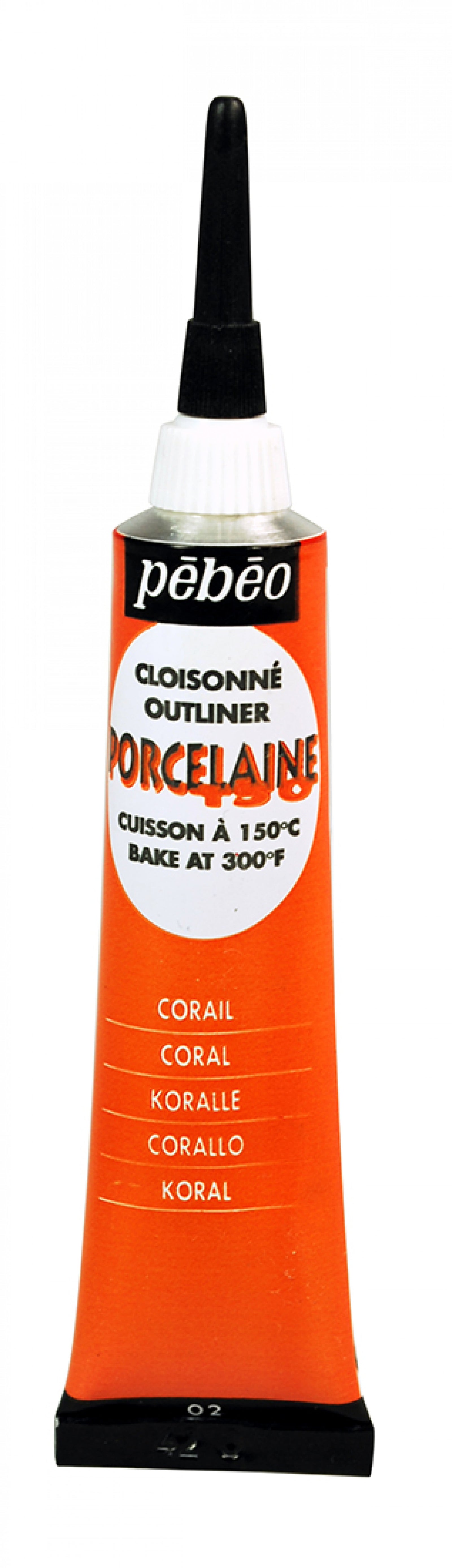Pebeo Porcelaine 150 релефен контур за порцелан 20 ml