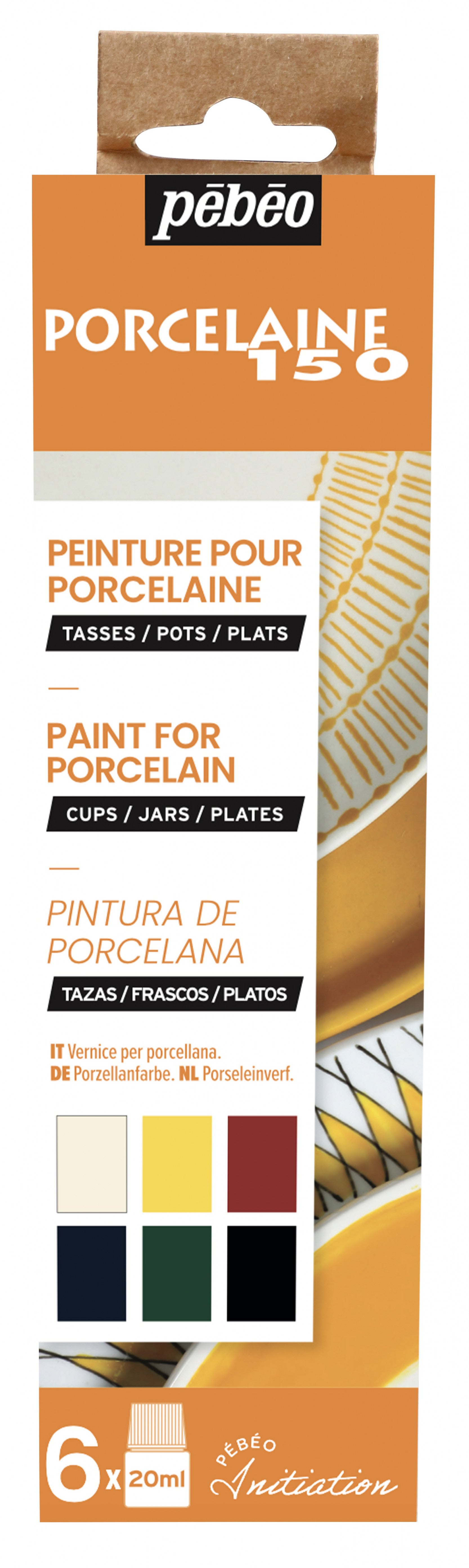 PEBEO Porcelaine 150 комплект бои за порцелан 6 x 20 ml