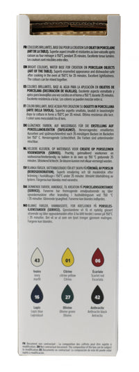 PEBEO Porcelaine 150 комплект бои за порцелан 6 x 20 ml
