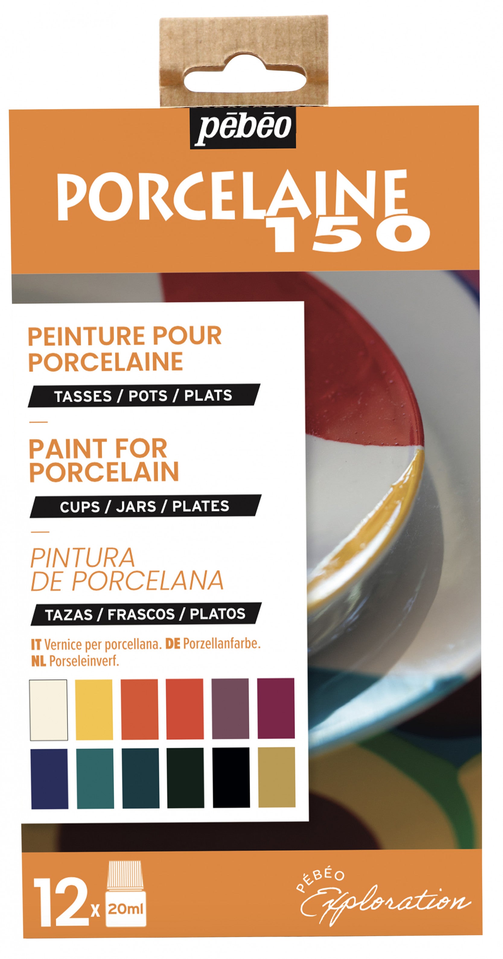 Pebeo Porcelaine 150 комплект бои за порцелан 12 x 20 ml Exploration 1