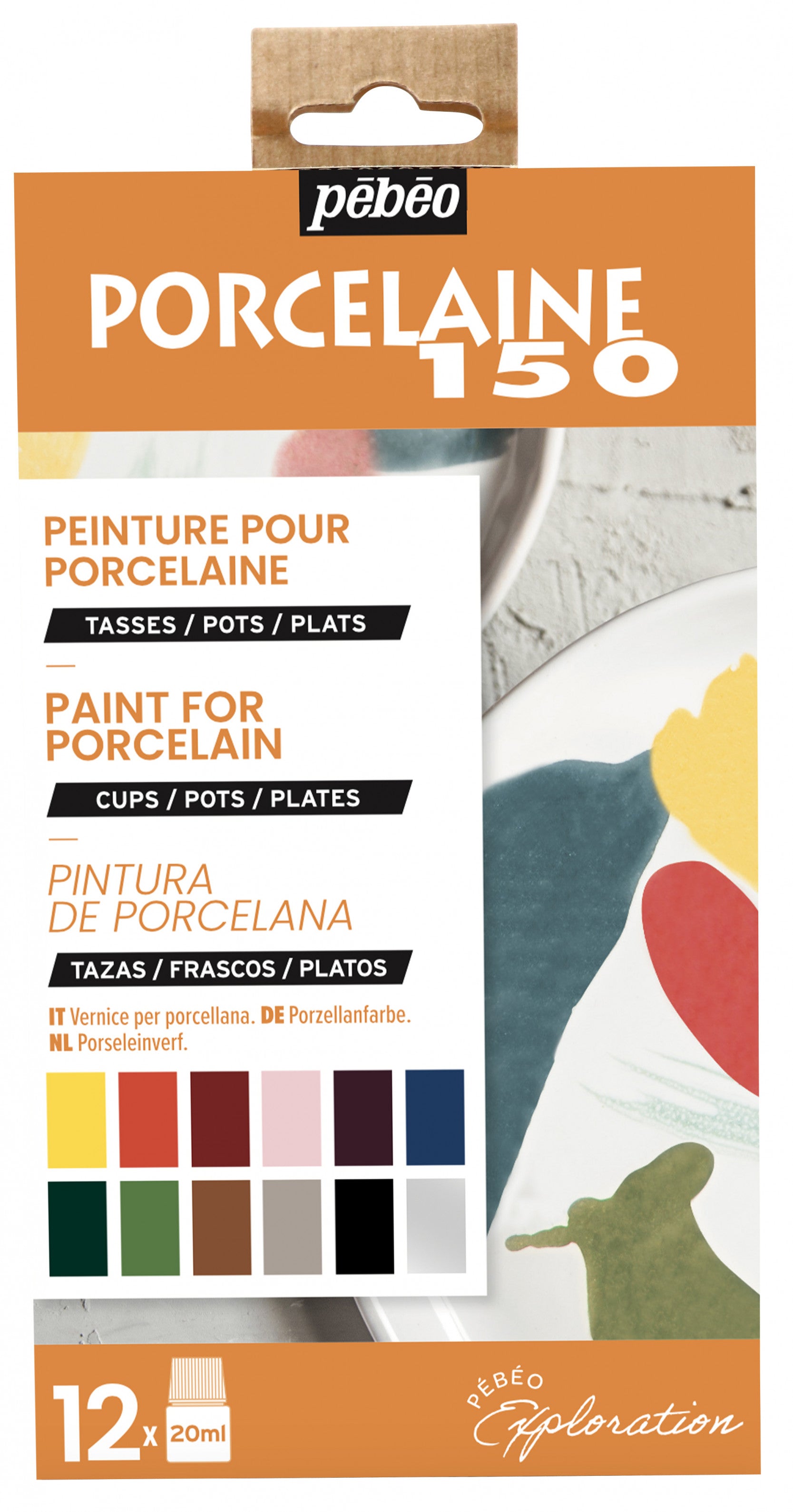 Pebeo Porcelaine 150 комплект бои за порцелан 12 x 20 ml Exploration 2
