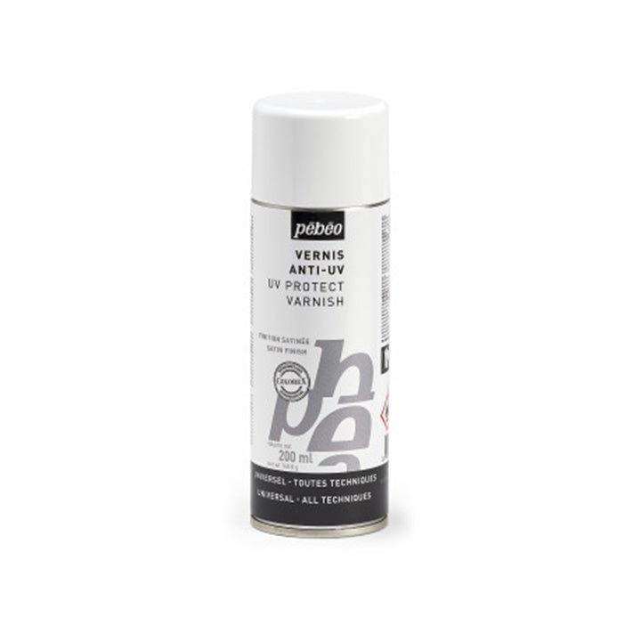 Pebeo Satin Anti-UV спрей лак 200 ml — изображение 1
