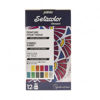 Pebeo Setacolor комплект покривни бои за текстил 12 x 20 ml