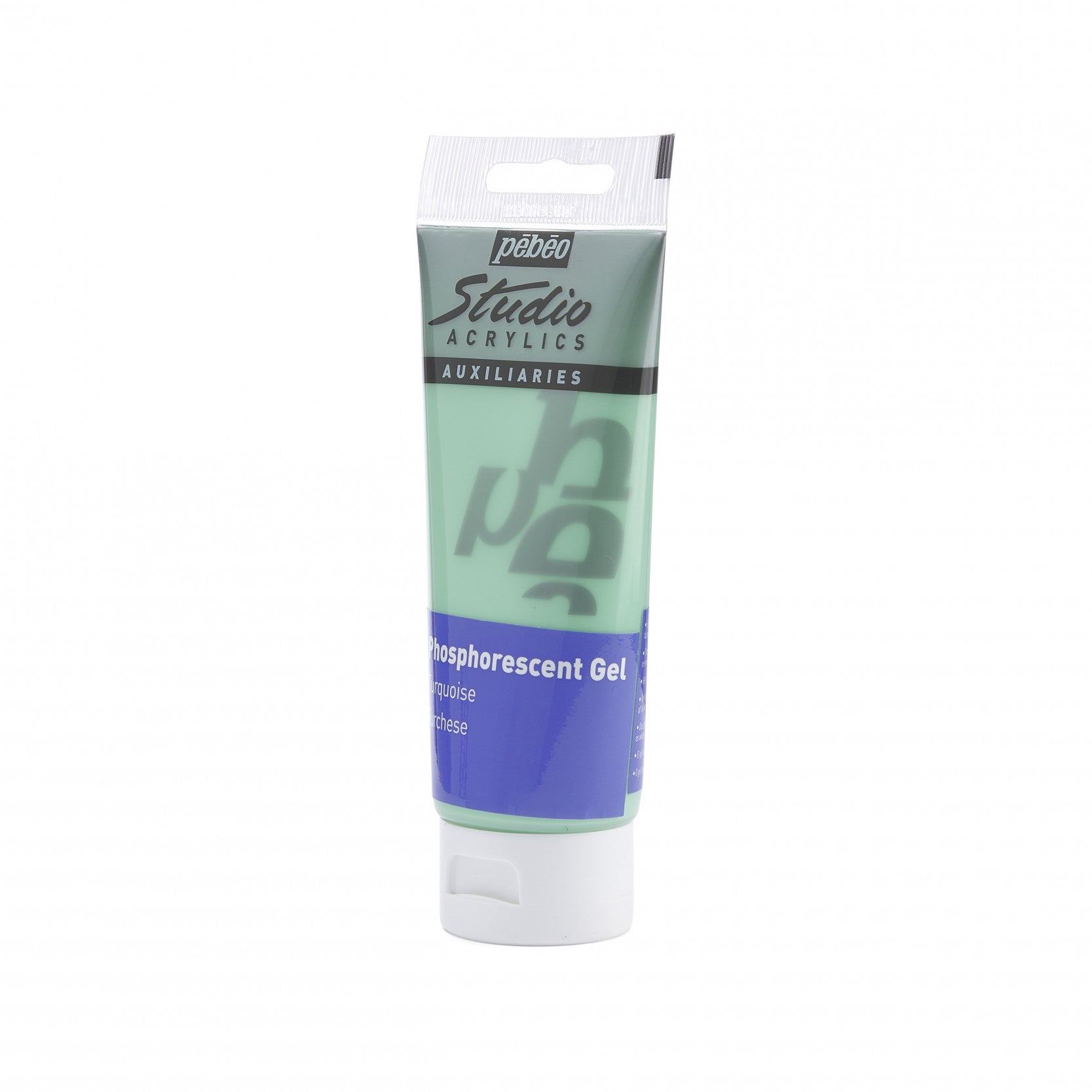 Pebeo Studio акрилен гел 100 ml Phosphorescent Turquoise