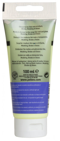 Pebeo Studio акрилен гел 100 ml Phosphorescent Yellow