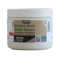 Pebeo Studio Acrylics черен акрилен гесо грунд 475 ml