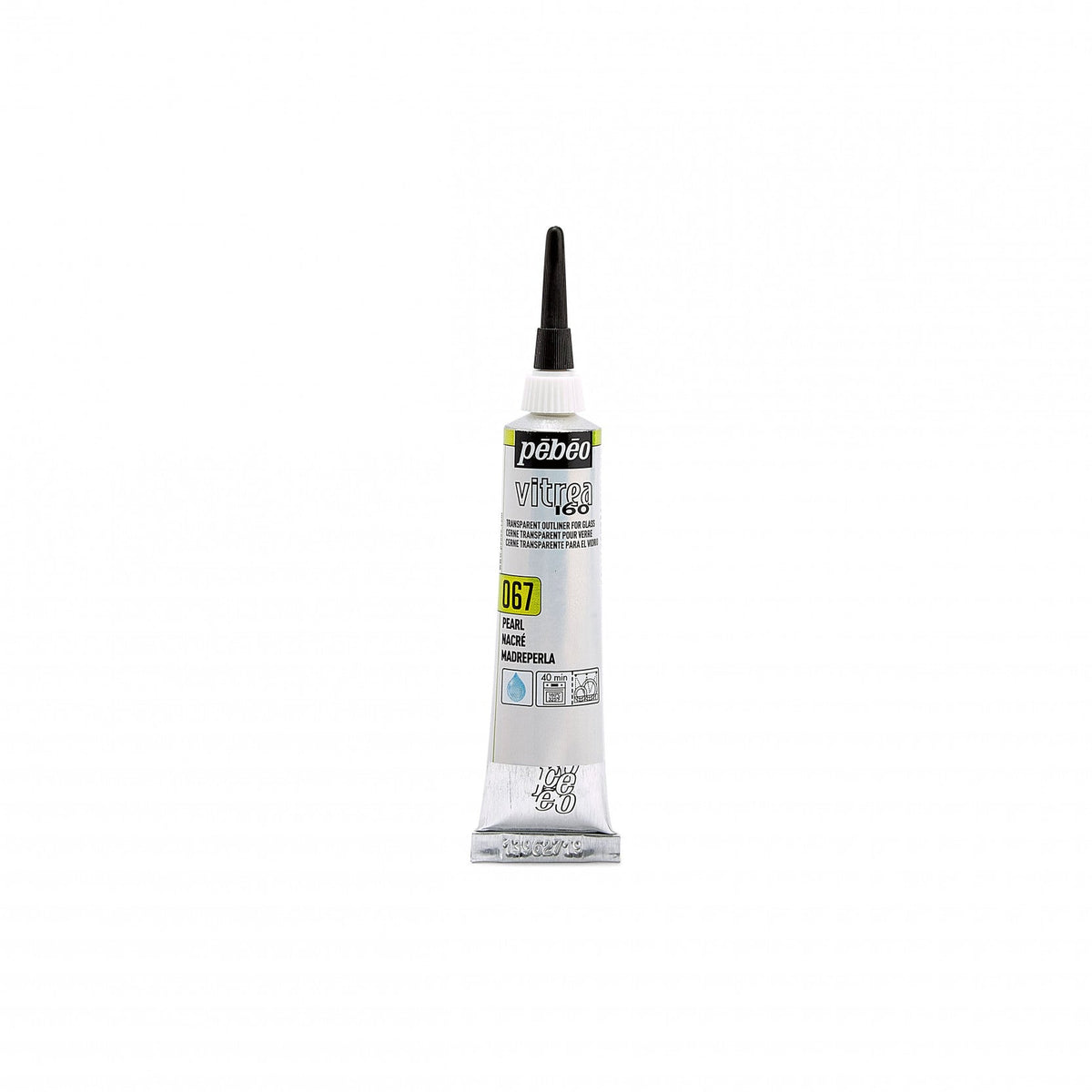 Pebeo Vitrea 160 контур за стъкло 20 ml – Перла