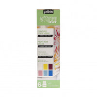Pebeo Vitrea 160 комплект бои за стъкло 6 x 20 ml