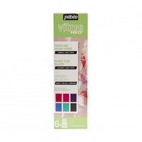 Pebeo Vitrea 160 комплект гланцови бои за стъкло 6 x 20 ml
