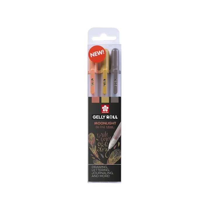 Гел моливи Sakura Gelly Roll MOONLIGHT - 3 броя – nature