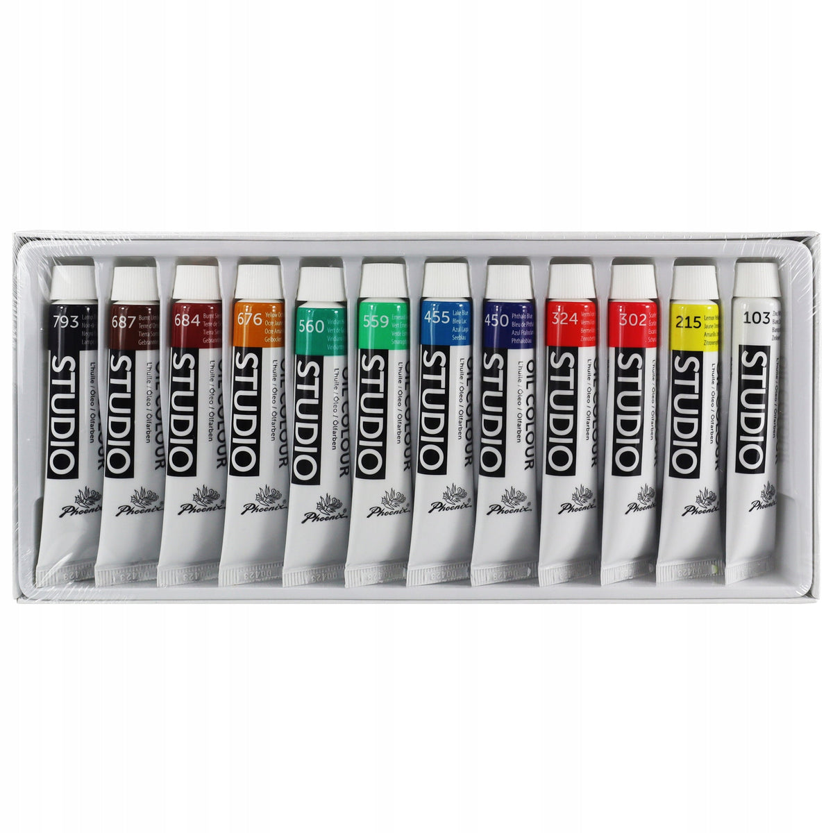 Phoenix – комплект маслени бои, 12–24 x 12 ml