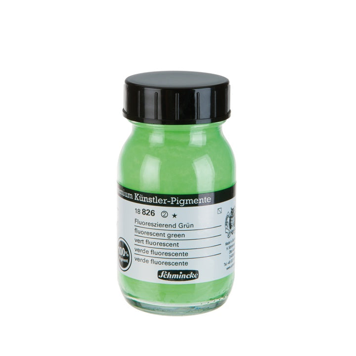 Пигменти Schmincke 100 ml – 826 Флуоресцентно зелено