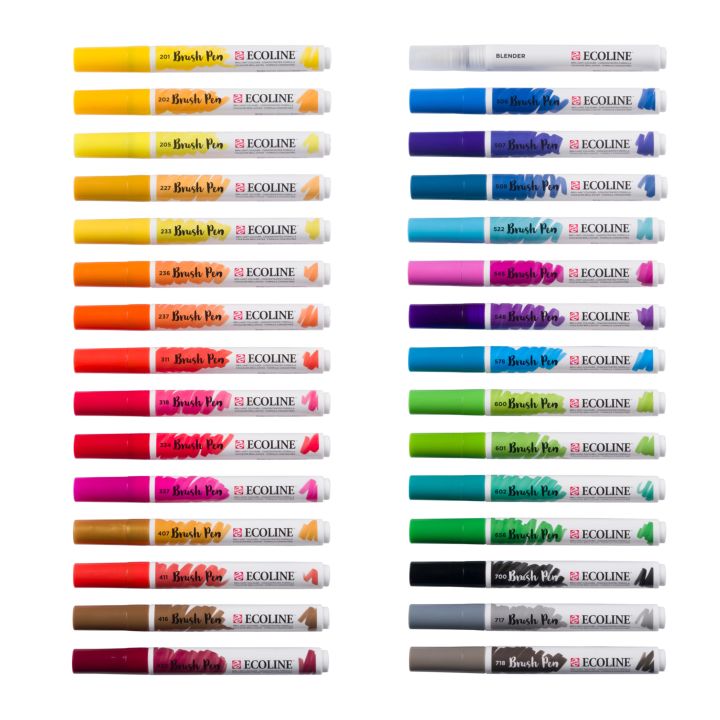 Писалки за акварел Ecoline Brush Pen — изображение 2