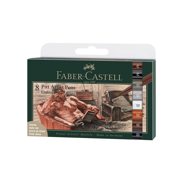 PITT художествени флумастени brush Classic set - 8 броя — изображение 1