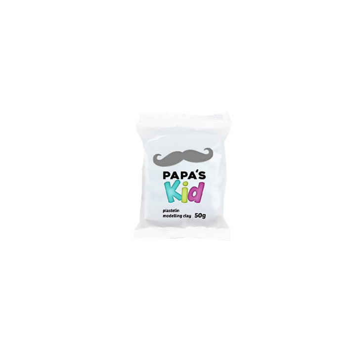 Глина за моделиране за деца на Papa's Kid 50g – сив