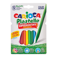 Пластмасови пастели Carioca Plastello - 12 бр.