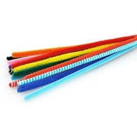 Плюшена жица 8 mm x 50 cm - mix 10 цвята — изображение 1