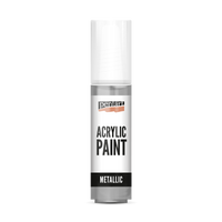 Акрилна боя металик - 20 ml – рококо сребро