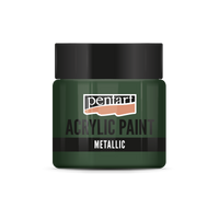 Метална акрилна боя - 50 ml – Бръшляново зелено