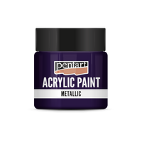 Метална акрилна боя - 50 ml – Сребристо лилаво