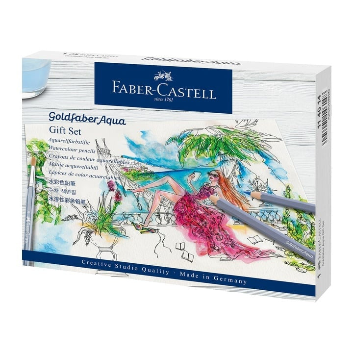 Подаръчен комплект акварелни моливи Faber-Castell Goldfaber Aqua — изображение 1