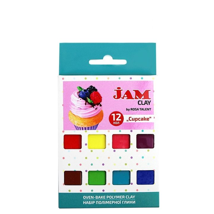 Полимерна глина Rosa Talent - комплект Cupcake 12 x 20 g — изображение 1