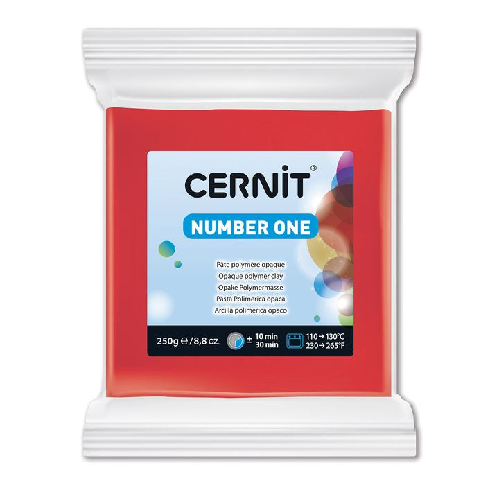 Полимер CERNIT NUMBER ONE 250 g – Червено