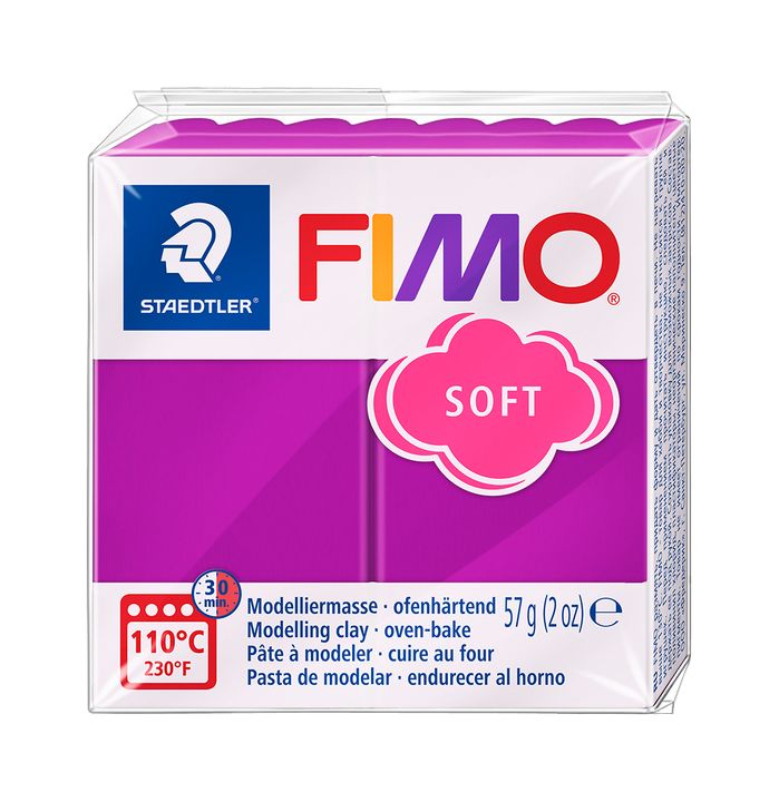 FIMO Мека полимерна глина 57g – Лилава