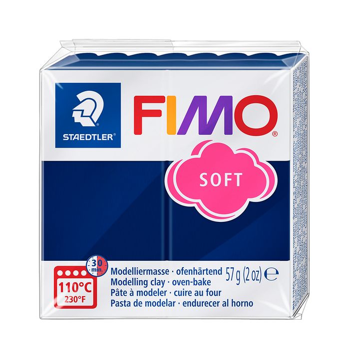 FIMO Мека полимерна глина 57g – Синьо Windsor