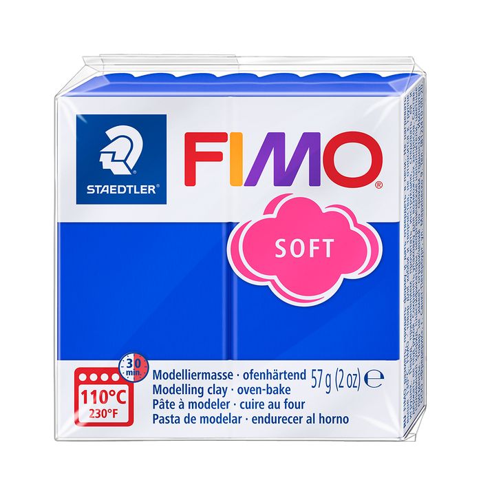 FIMO Мека полимерна глина 57g – Ярко синьо