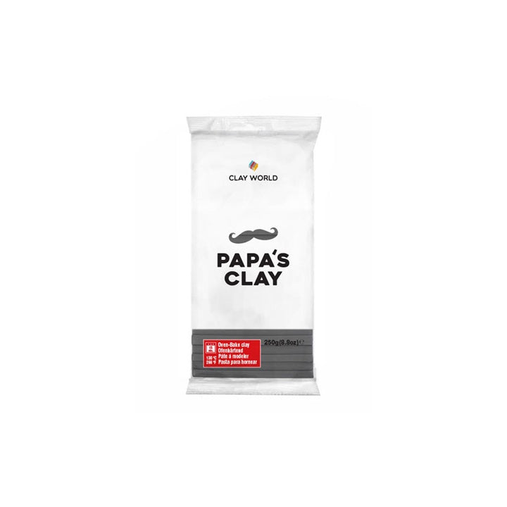 Полимерна глина на Papa's Clay 250g – сив