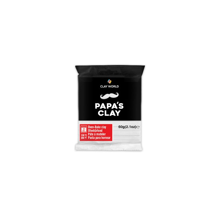 Полимерна глина на Papa's Clay 60 г – Бяло