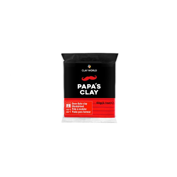 Полимерна глина на Papa's Clay 60 г – Червено