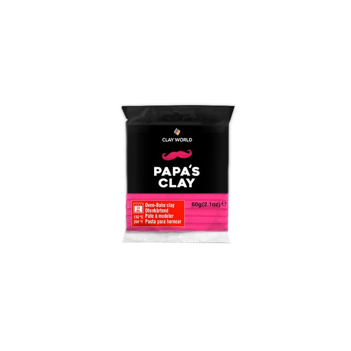 Полимерна глина на Papa's Clay 60 г – Фуксия