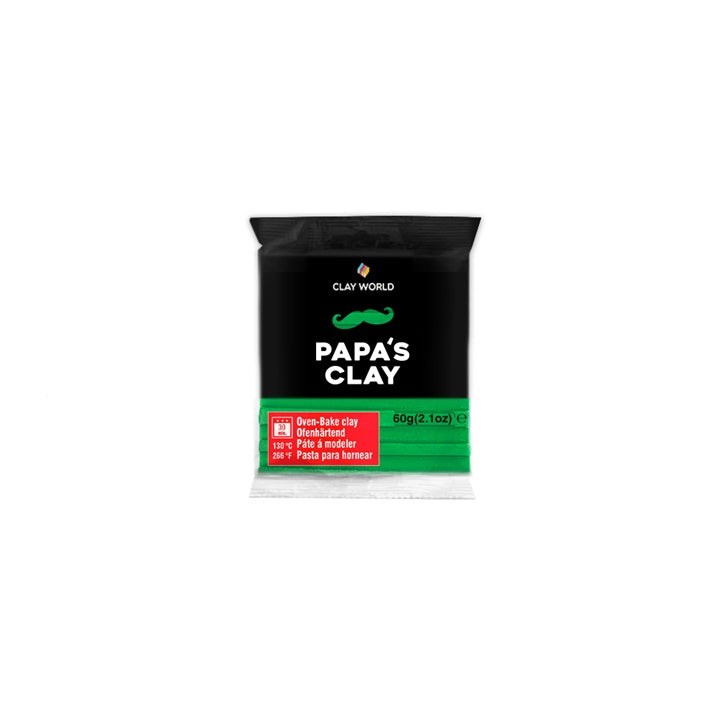 Полимерна глина на Papa's Clay 60 г – Листно Зелено