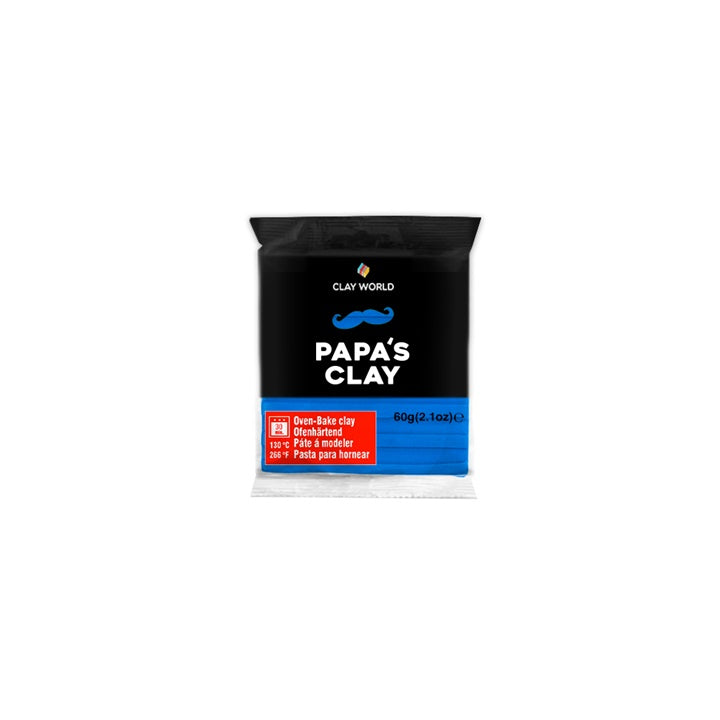 Полимерна глина на Papa's Clay 60 г – океанско синьо